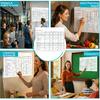 Iconikal 2-Pack Magnetic Dry Erase Chore Meal Chart 14x11-Inch Planner Schedule WOD Goal Tracker Grid Refrigerator Whiteboard Home Office