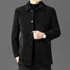 New Autumn and Winter Velvet Coats for Men, Single-breasted, Thickened Woolen Coats for Men, Middle-aged and Elderly Dads