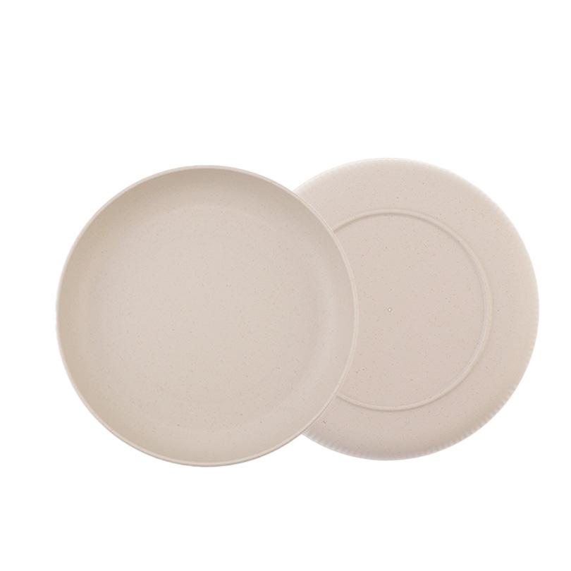 4 шт. 8,9-дюймовые небьющиеся легкие тарелки из пшеничной соломы, пищевые, разноцветные, глубокие тарелки для микроволновой печи и посудомоечной машины