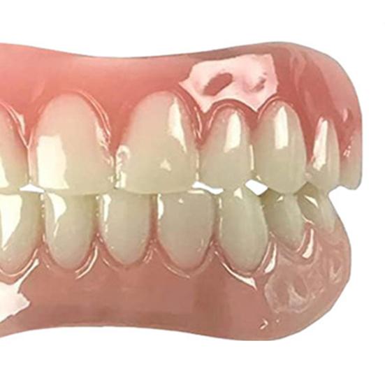 1 компл., косметический протез, шпон для мужчин и женщин, верхние нижние накладные зубы, временное покрытие от пятен на зубах, естественный оттенок, уверенная улыбка, комплект накладных зубов