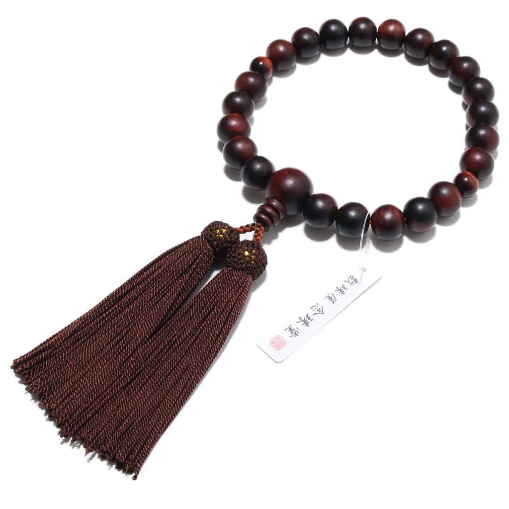 Четки из красного тигрового глаза, сделанные в Японии, из чистого шелка, мешочек для бусин, молитва ручной работы, четки отечественного производства, которые могут использоваться всеми сектами