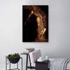 Canvas print, Female nude in gold dust