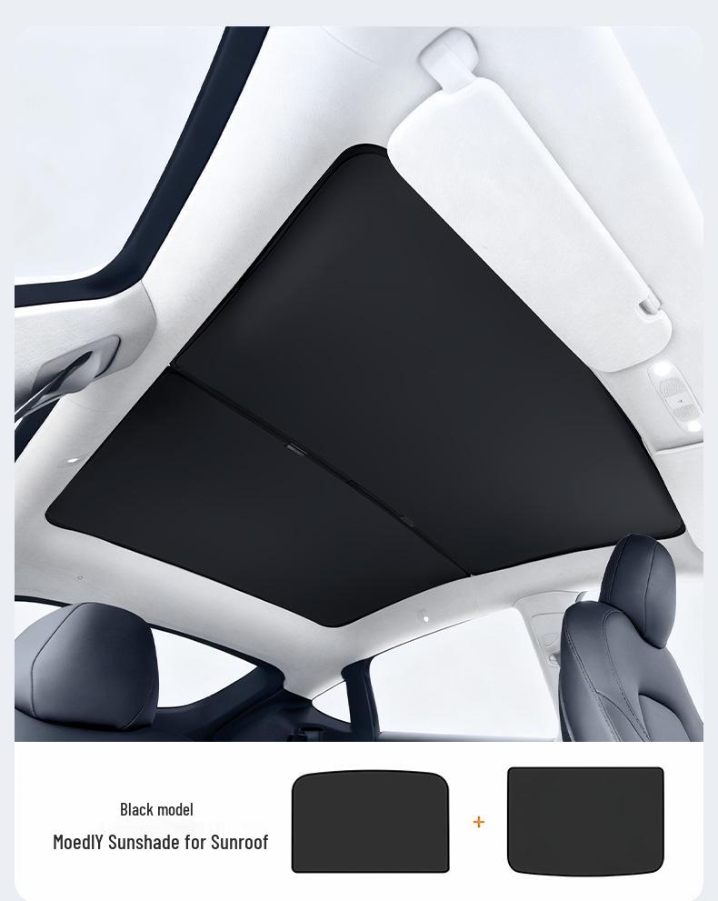 Tesla Model Y L3 Facelift Graphene Sunroof Sunshade Canopy - Sun Block & Heat Insulation.