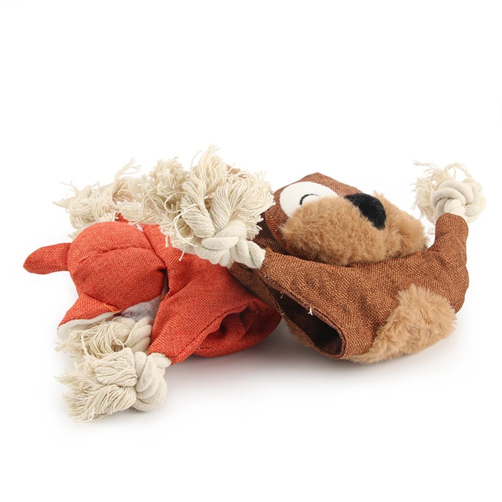 Puppy Cute Squeaky Sound Interactive Dog Rope Toys Squeaker Bite Toys Chew Toy