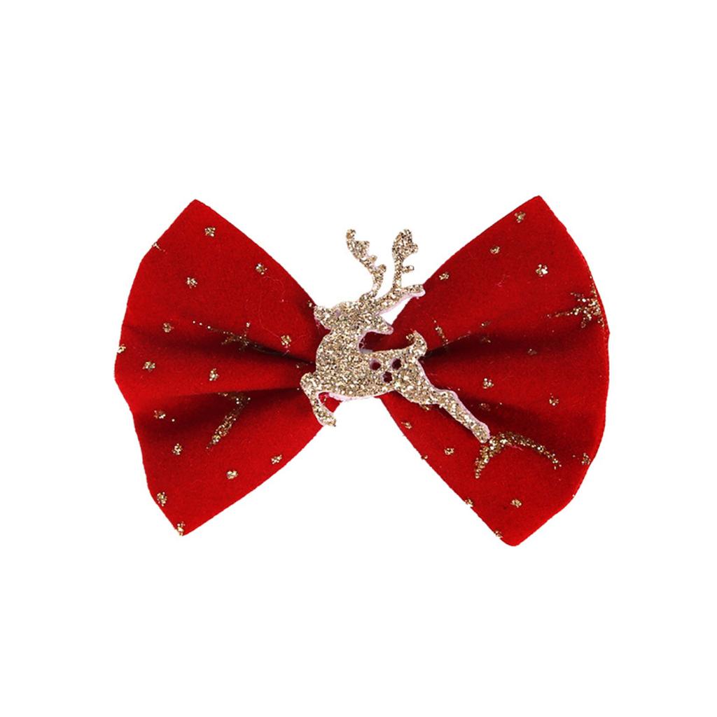 Рождественские аксессуары для волос: Тюлевые банты для волос для женщин, снежинка и заколки для украшения рождественской вечеринки