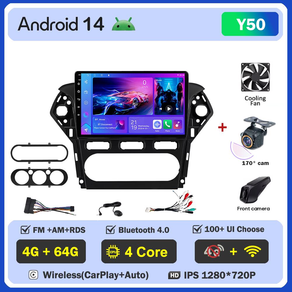 Для Ford Mondeo 4 mk4 2010-2014 автомобильный радиоплеер Car Carplay экран Autoradio Mirror Link автомобильные интеллектуальные системы сенсорный экран