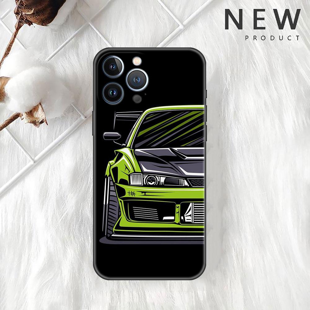 Чехол для Apple iPhone 11 13 12 14 Pro 7 Plus XR X XS Max 6 6S 13Pro SE 2022, силиконовый чехол для телефона, японский JDM, спортивные автомобили, комиксы