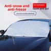 Автомобильный чехол от снега для лобового стекла - Утолщенный зимний чехол для автомобиля против мороза