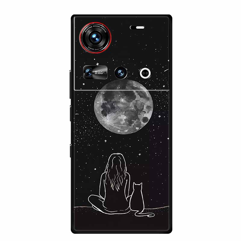 Чехол для ZTE nubia Z70 Ultra 5G Z70Ultra 6,85" Черный Силиконовый Мягкий Чехол для Телефона Для ZTE Nubia Z70 Ultra Задняя Крышка Чехол Z 70 Ultra