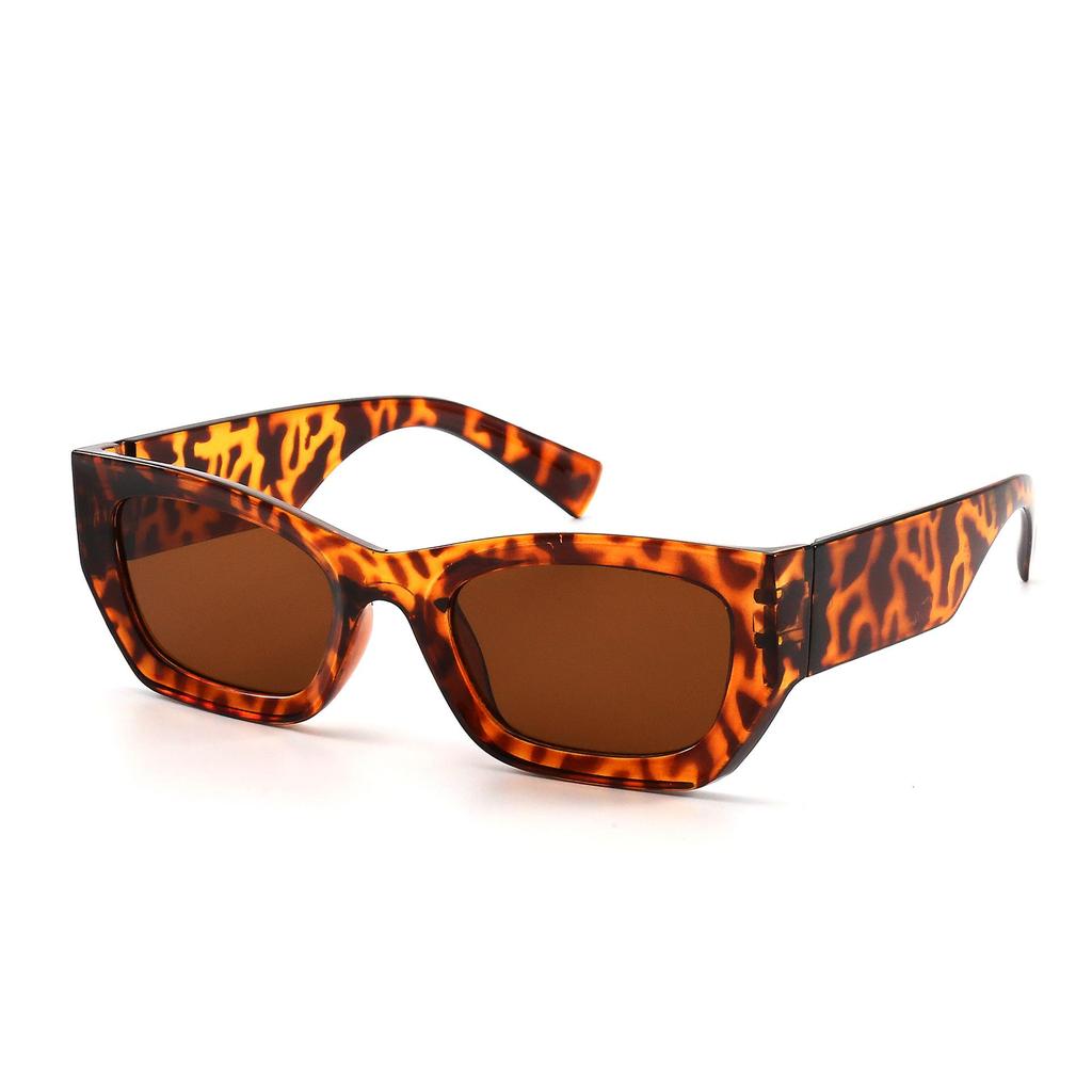 High-End Cat Eye Leopard Print Sunglasses - Retro Street Style Sun Protection