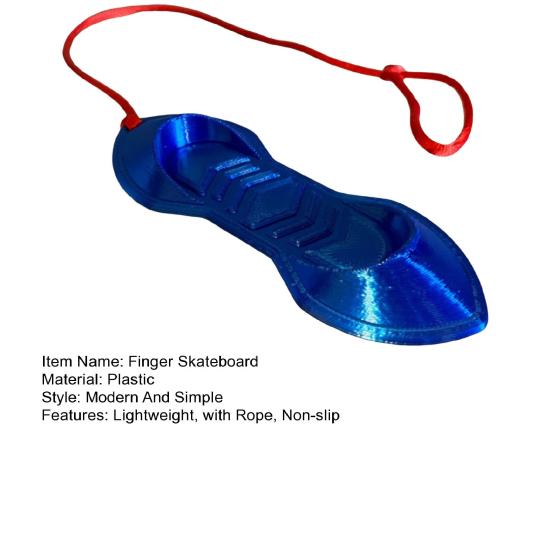 Mini Finger Skateboard Toy Lightweight Plastic Small Fingerboard with Rope Non-slip Air Surfing Board Toy Kids Skaters Surf Fans Gifts