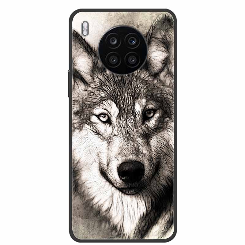 For Honor 50 Lite Case Shockproof Soft silicone TPU Back Cover For Huawei Honor 50 Lite Phone Cases Honor50 Lite Cute Cartoon