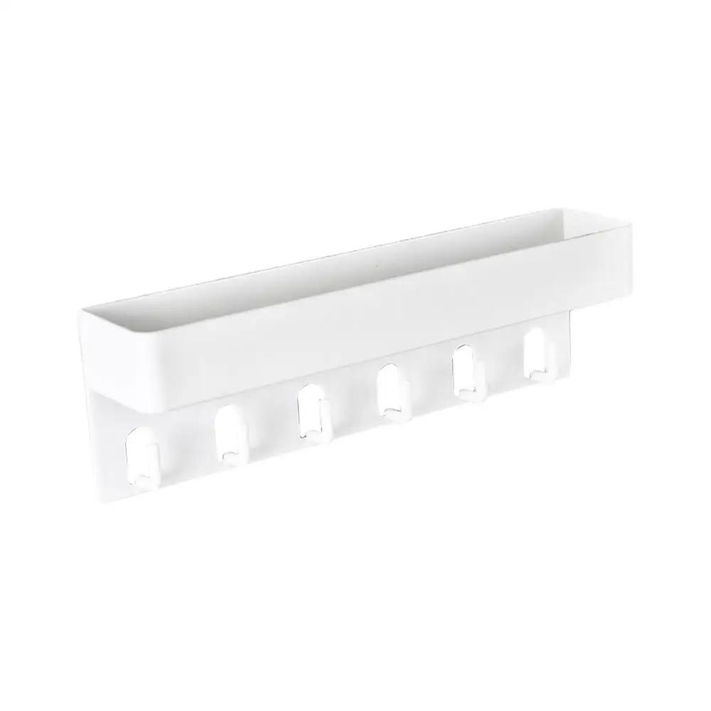 Держатель для ключей настенный органайзер для ключей и почты самоклеящийся держатель с поддоном для прихожей вешалка для кухни с 6 крючками для ключей