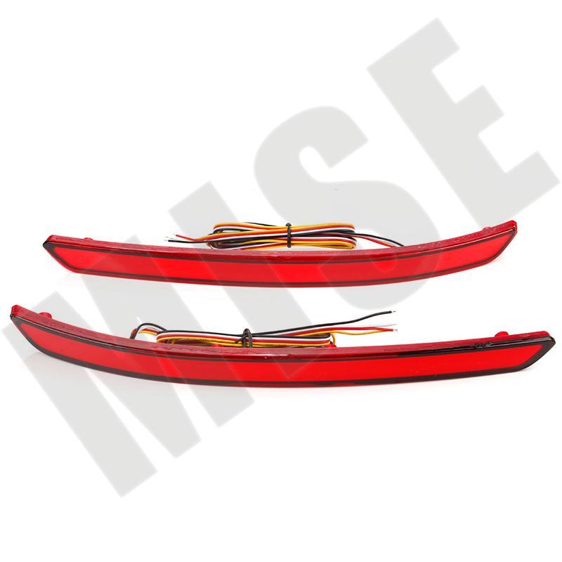 LED Car Rear Bumper Reflectors Light For VW Volkswagen Tiguan L SUV 2017-2020 Turn Signal Lamp Taillight Parking Warning Lights