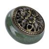 Mini Round Incense Burner with Lid, 10cm Outer Diameter, Includes Flame-Retardant Cotton and Incense Holder, Easy to Clean, Desktop Incense Burner