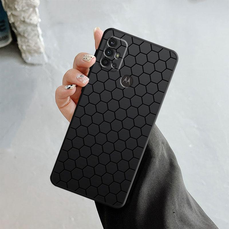 Чехол для телефона Motorola G200 G60 G50 G31 G30 G22 G9 G8 Power Lite Plus Edge 20lite 30pro One Fusion Luxury с текстурой из углеродного волокна