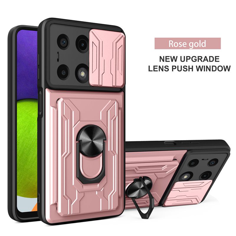 Для Xiaomi Redmi Note 13 Pro 5G 12 Pro+ Plus 12S 11S 11 Pro Чехол-обложка с карманом для карт, кольцом, магнитный, противоударный Fundas Coque