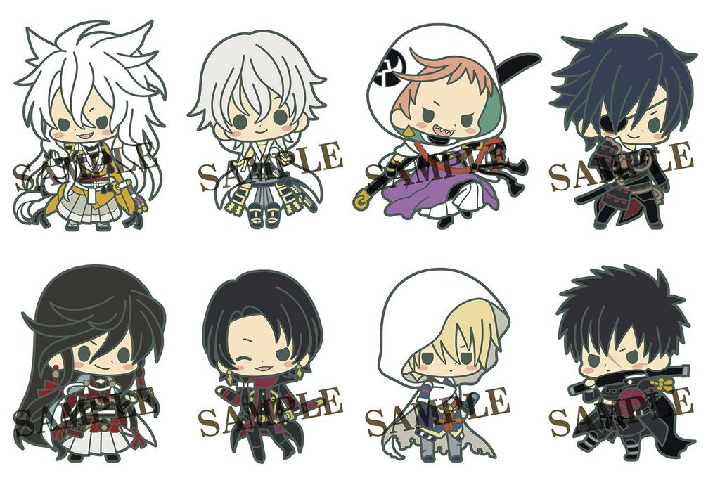 Kotobukiya Rubber Strap Collection Touken Ranbu Second Unit Character Strap BOX