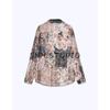 Spring New Women clothes Holiday Style Metal Color Line Print Fashion Long sleeve Lapel Shirts 2445117
