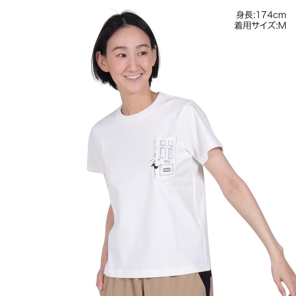 CHUMS Футболка Go Outdoor Pocket White Футболка женская