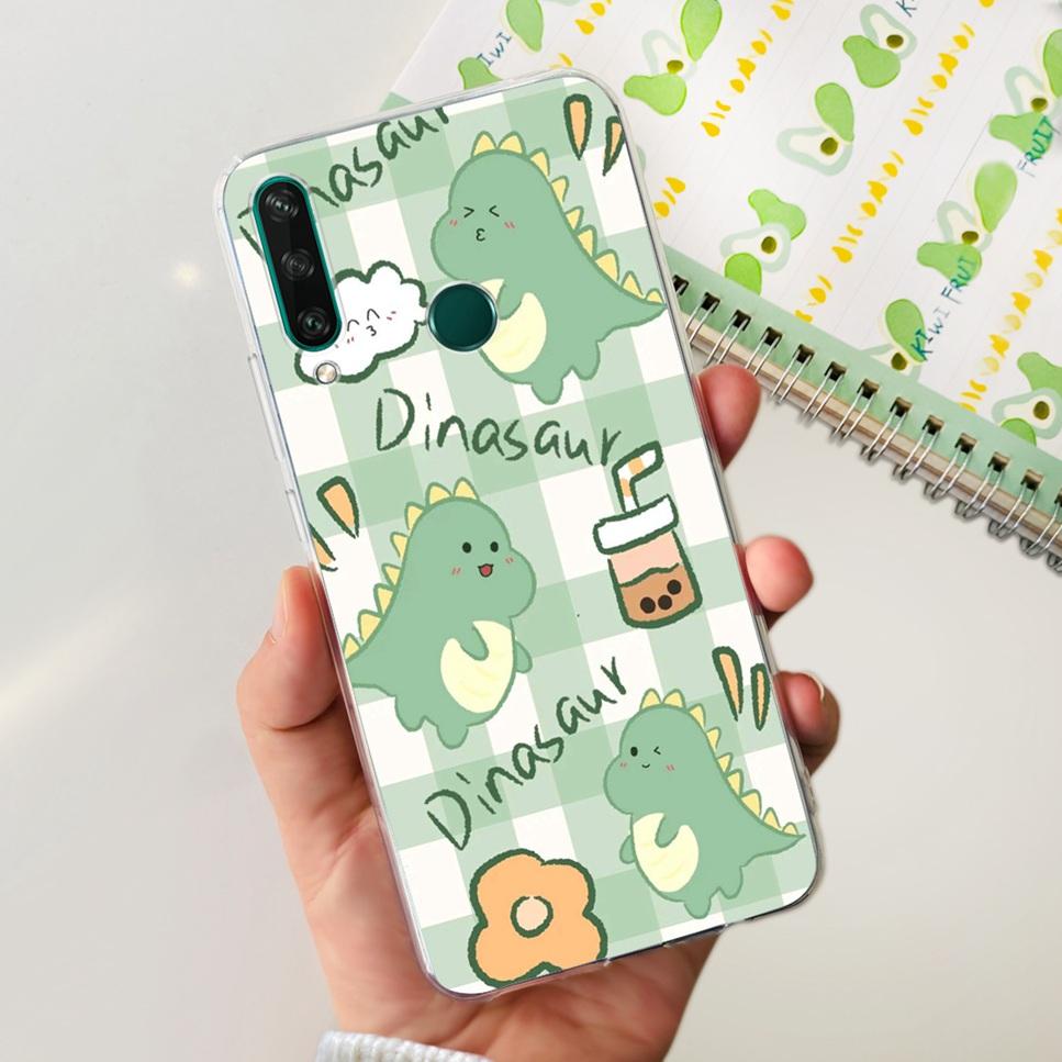 New Case For Huawei Y6p MED-LX9 Luxury Flower Love TPU Soft Silicone Back Cover For Huawei Y6p Y6P 2020 Bumper Phone Case Funda