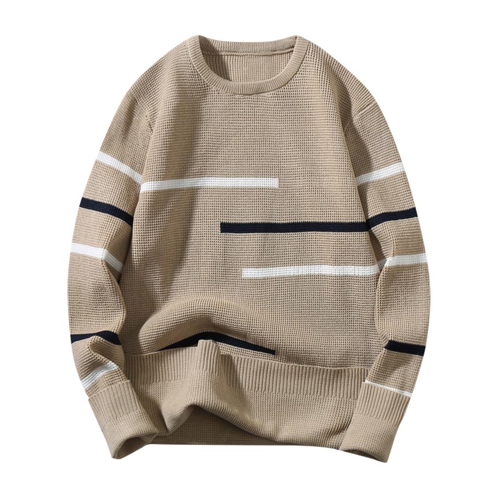 Fashion Casual Long Sleeve Round Neck Men'S Sweater Loose Pullover