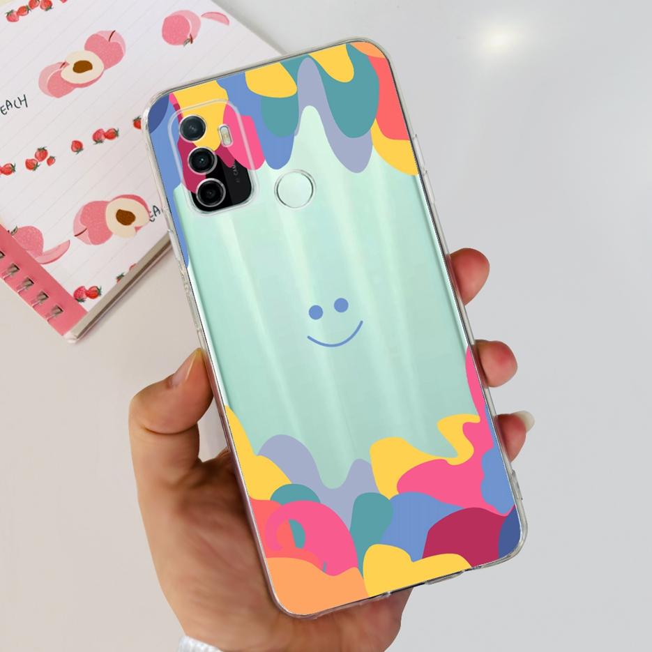 Для Oppo A53 Чехол Oppo A53s CPH2139 Стильный Расписной Чехол Прозрачный Силиконовый Чехол для Телефона Для Oppo A53 A 53 s OppoA53 Мягкие Fundas Capa