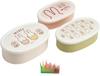 Miffy Bento Set of Made In 180ml Miffy Set Boxes, 3, Microwave-Safe, Japan, 400ml, 280ml, Capacity, Antibacterial, (Bento Box, Balan)