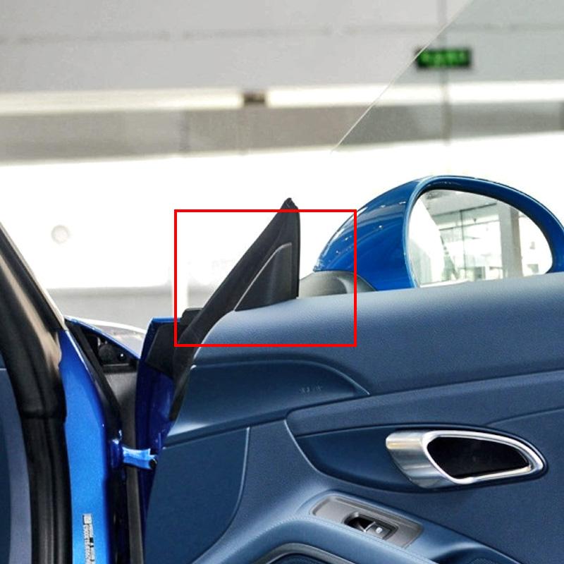 For Porsche 718/911 2012-2019 Inner A Pillar Triangle Decoration Frame Cover 100%  Real Carbon Fiber Car Interior Accessories