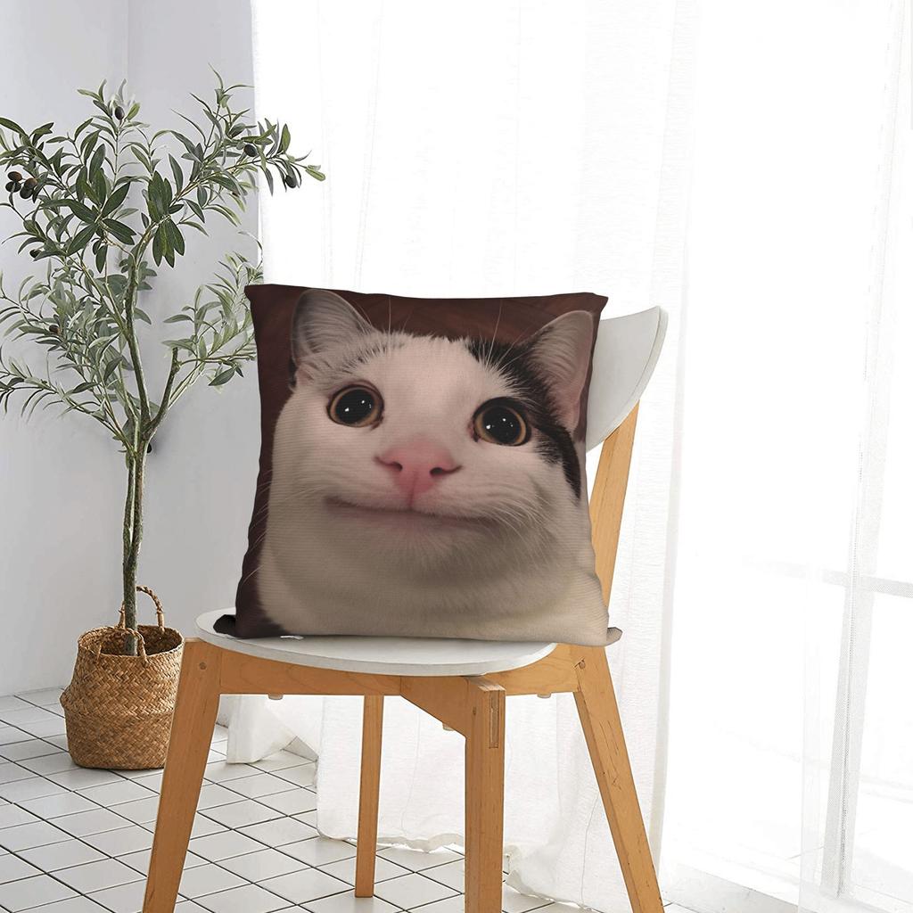 Смешные мемы с котами Подушка Чехол для подушки Милый смешной чехол для подушки Для дивана диванчика спальни Индивидуальные чехлы для подушек Подарок