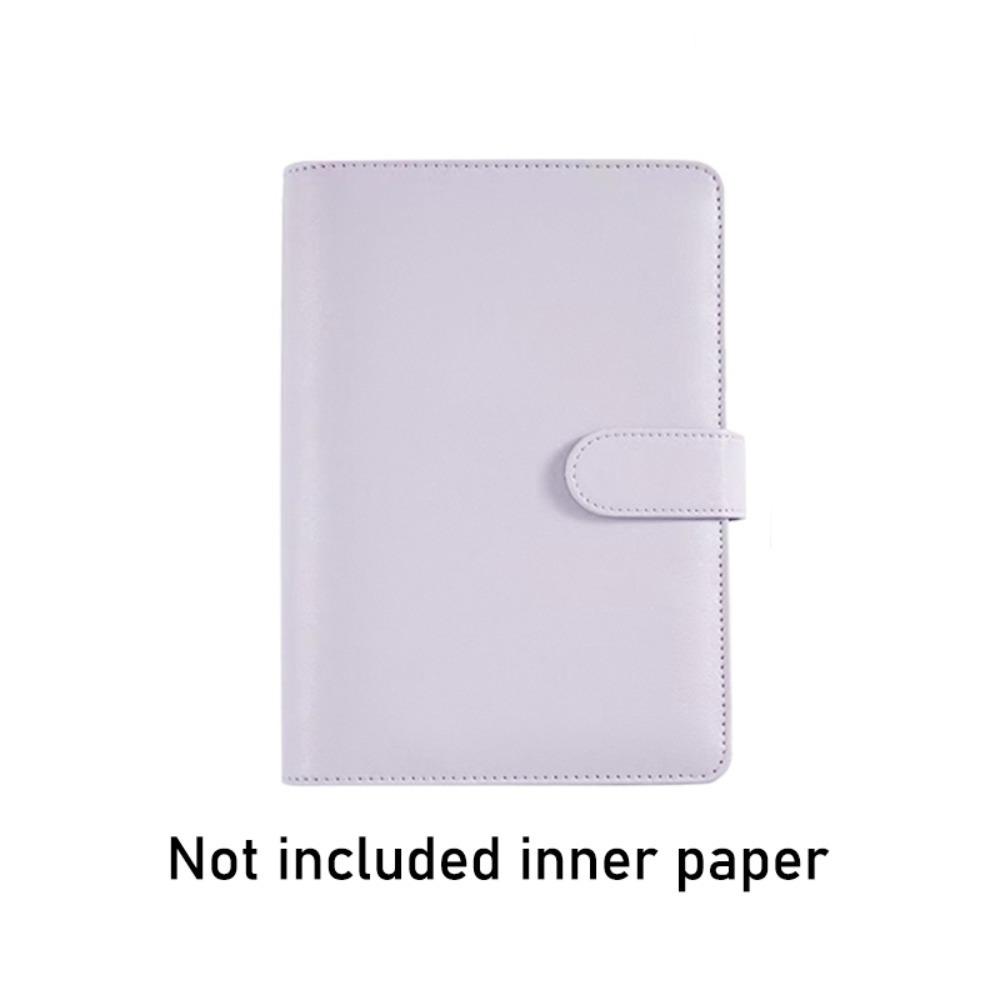 Macaroon Color Loose Leaf Notebook Cover PU Leather Journal Agenda Planner Cover  Work