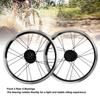 Комплект колес 16 дюймов Двойные обода из алюминиевого сплава 305 Дисковый тормоз 6 болтов 11 скоростей 20 спиц Передний Задний Вилсет для Складного велосипеда Шоссейного велосипеда Горного велосипеда