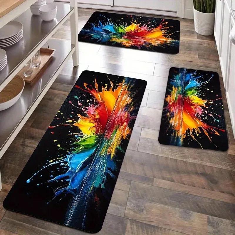 1PC Boat Kitchen Rugs Non-Slip Home Door Mats Pop design Bathroom Rugs Bath Mat Carpet for Home Sink Laundry Decor