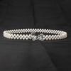 Beautiful Pearl Belts Fashionable White Beaded Pearl Ornament Belt Strong Elastic Cord Belts Woman's Dress Belts