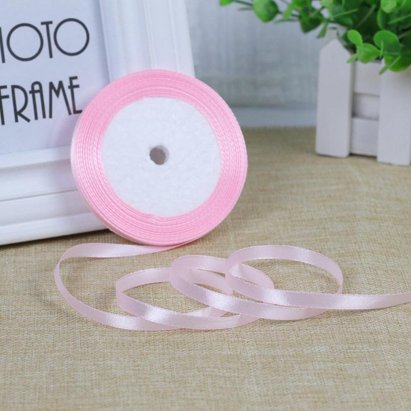0.6см Белая атласная лента с розой для DIY украшения торта