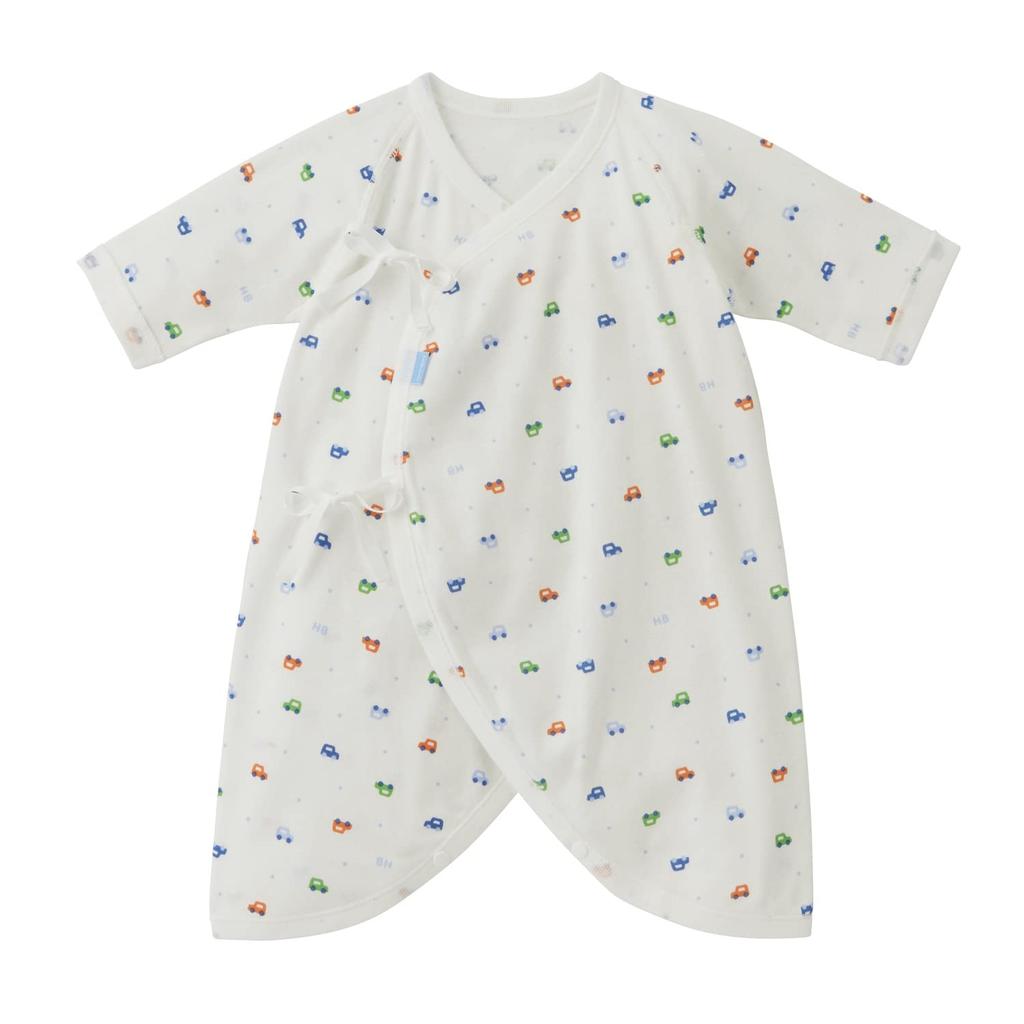 Miki House Hot Biscuits Combi Boys and Baby Undershirt, Girls, Newborn, Clothes, Blue, 50cm, 70-2309-492