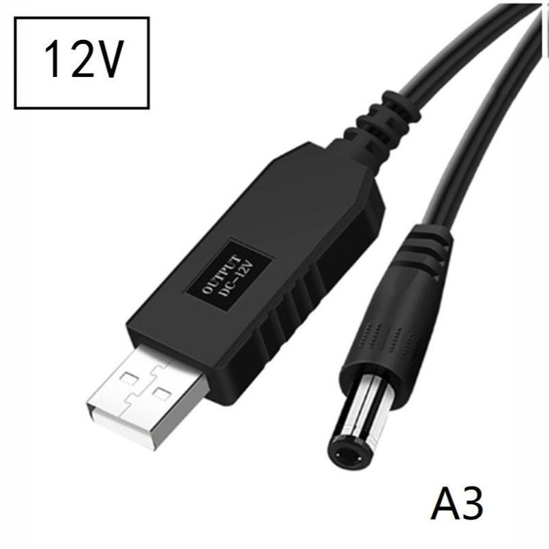 USB-преобразователь напряжения с низкими потерями, DC 5В в 9В 12В, повышающий кабель-коннектор для WiFi-роутера, светодиодного освещения, для кемпинга на открытом воздухе