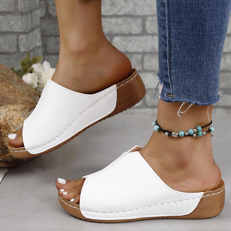 Женская трендовая обувь, женские сандалии на танкетке, летняя женская обувь на каблуке, Sandalias Mujer, тапочки на танкетке, женская летняя обувь