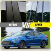Черные накладки на стойки оконных дверей подходят для Hyundai Elantra/Avante 2017-20 EV