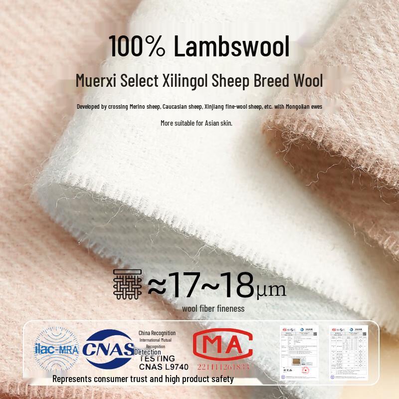 Muerxi Women's 100% Wool Scarf