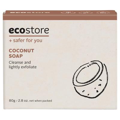 Ecostore Кокосовое твердое мыло с нежным кокосовым ароматом, Мыло, Растительное, Кожа,