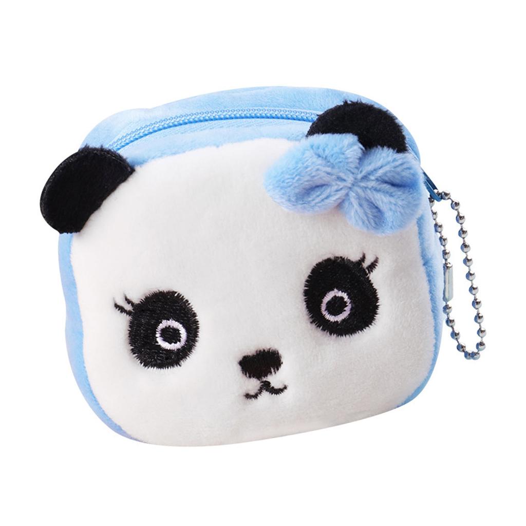 Кошелек для монет, милый мультяшный вид, портативный плюшевый мини-кошелек для мелочи для детей для шопинга на открытом воздухе