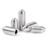 304 Stainless Steel Hex Socket Spring Plunger Screws with Press-Fit Ball Head