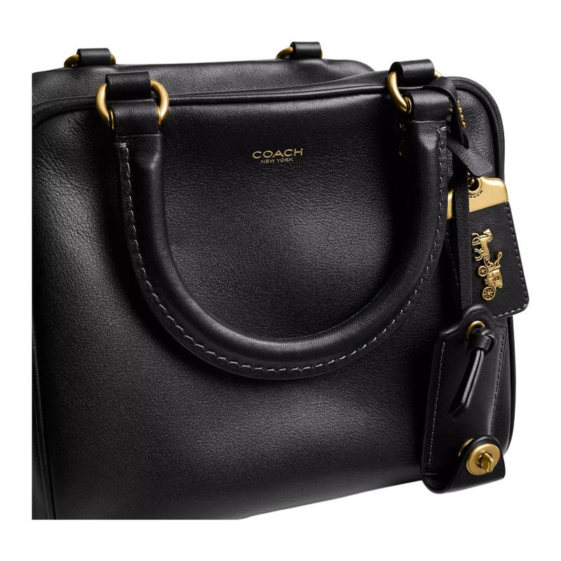 Coach Rogue 20 застежка-молния съемный плечевой ремень кожаная наплечная сумка маленькая женская черная