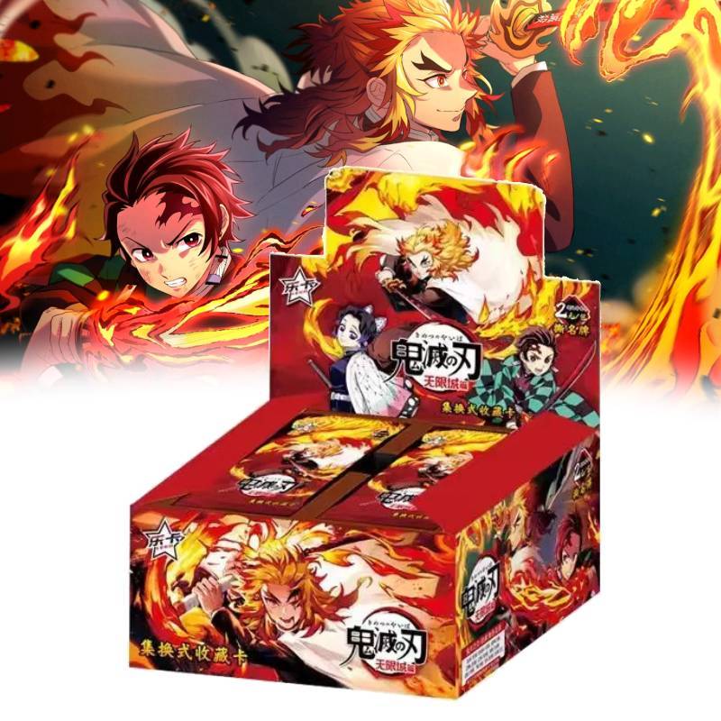 Набор карточек Kimetsu no Yaiba (Клинок, рассекающий демонов) с интерактивной игрой для детей и подростков