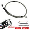 10mm 28 Degree Motorcycle Dirt Bike Braided Line Steel Brake Hose Cable Hydraulic Banjo Pipe 300mm-2200mm for Universal Racing