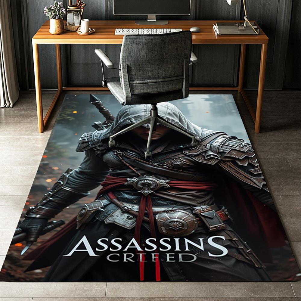 Ковер с принтом Assassin's Creed, Коврик, для офисного кресла, гостиной, спальни, кухни, Декор, Подарки.