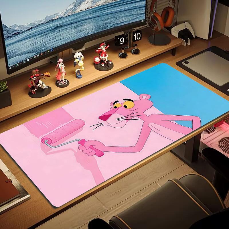 The Pink Panther2 Print Cushion Non-slip Laptop Tablet Big Mousepad XXL Mat Mini PC Playmat With Lock edge