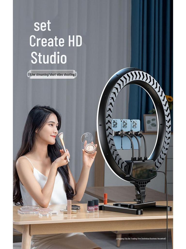 22-дюймовая подставка для мобильного телефона с заполняющим светом для прямых трансляций и фотографии