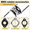 RTENTE-BMX Bicycle Brake Lines Set For Most Gyro Bikes, Bike Gyro Brake Cables Front+ Rear With Spinner Rotor Complete Set